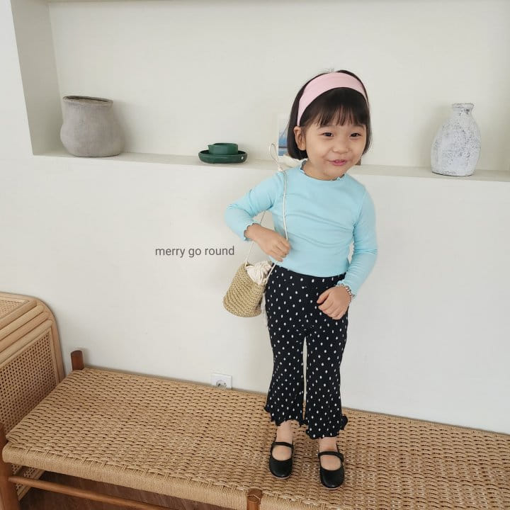 Merry Go Round - Korean Children Fashion - #stylishchildhood - Mini Rib Terry Tee - 10
