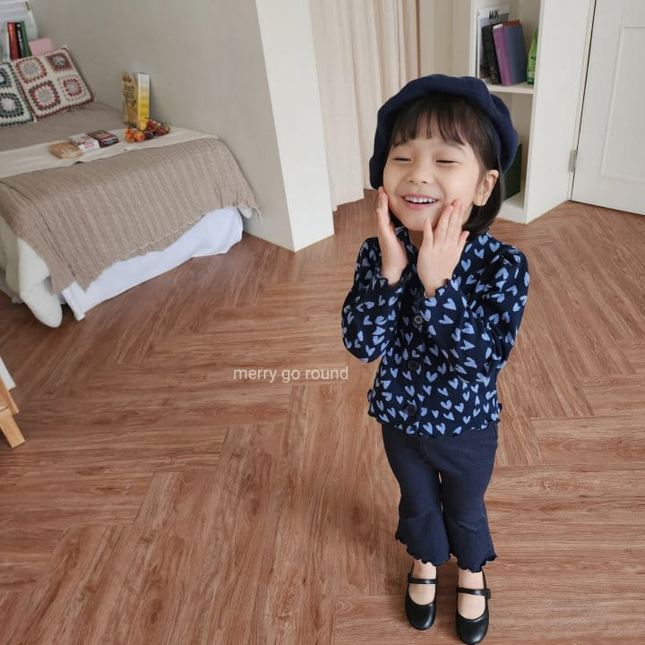 Merry Go Round - Korean Children Fashion - #todddlerfashion - Heart Cardigan - 5