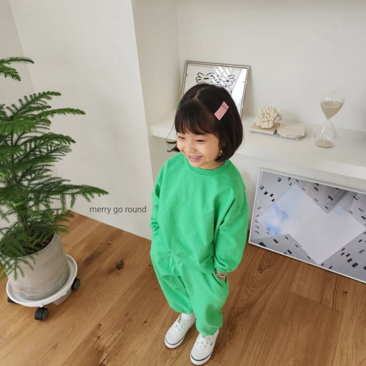 Merry Go Round - Korean Children Fashion - #todddlerfashion - Basic Top Bottom Set - 2