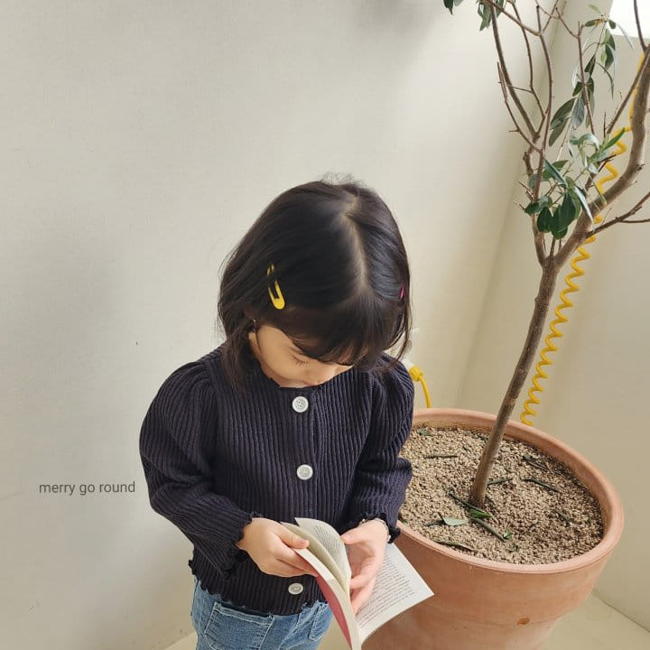 Merry Go Round - Korean Children Fashion - #toddlerclothing - Rib Cardigan - 7