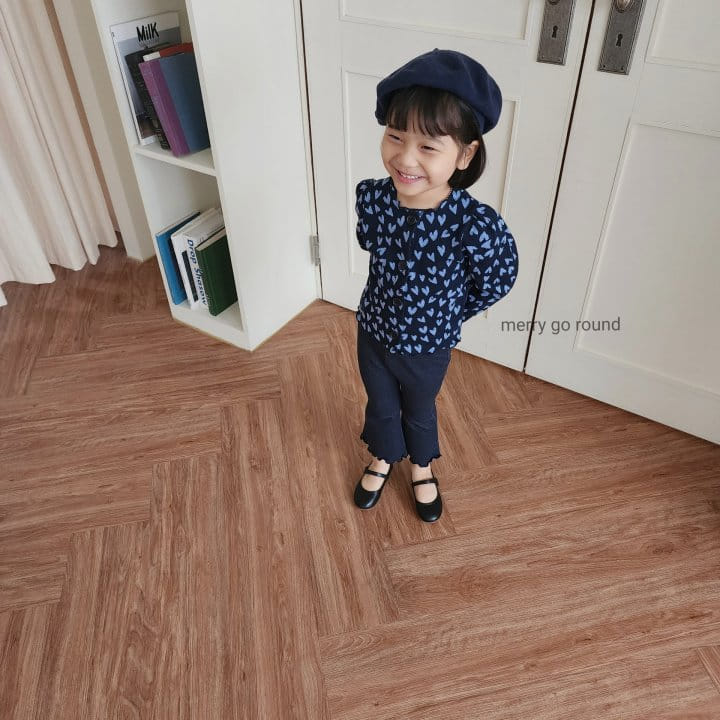 Merry Go Round - Korean Children Fashion - #toddlerclothing - Heart Cardigan - 6