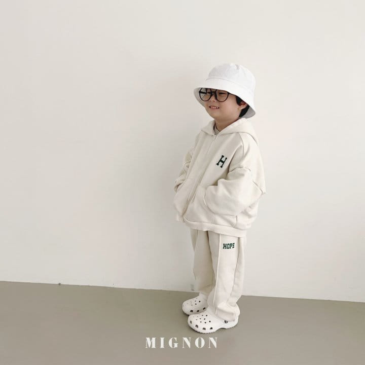 Mignon - Korean Children Fashion - #childofig - H Hoody Zip-up - 3