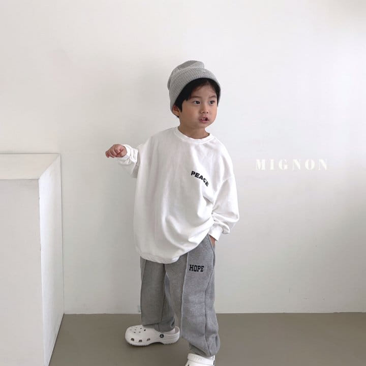 Mignon - Korean Children Fashion - #discoveringself - Peace Tee - 2