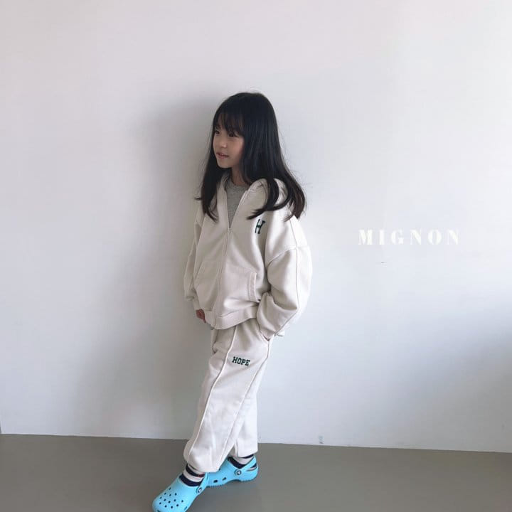 Mignon - Korean Children Fashion - #kidsstore - H Hoody Zip-up - 9