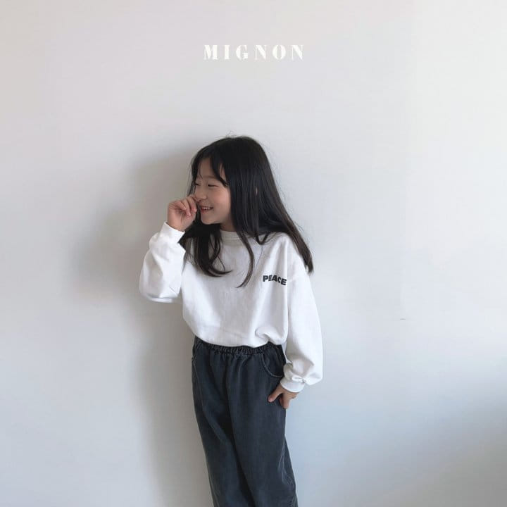Mignon - Korean Children Fashion - #kidzfashiontrend - Peace Tee - 6