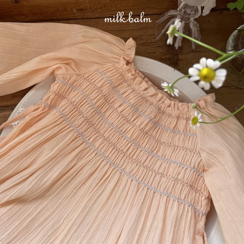 Milk Balm - Korean Baby Fashion - #babyboutiqueclothing - Bella Smocking Bodysuit