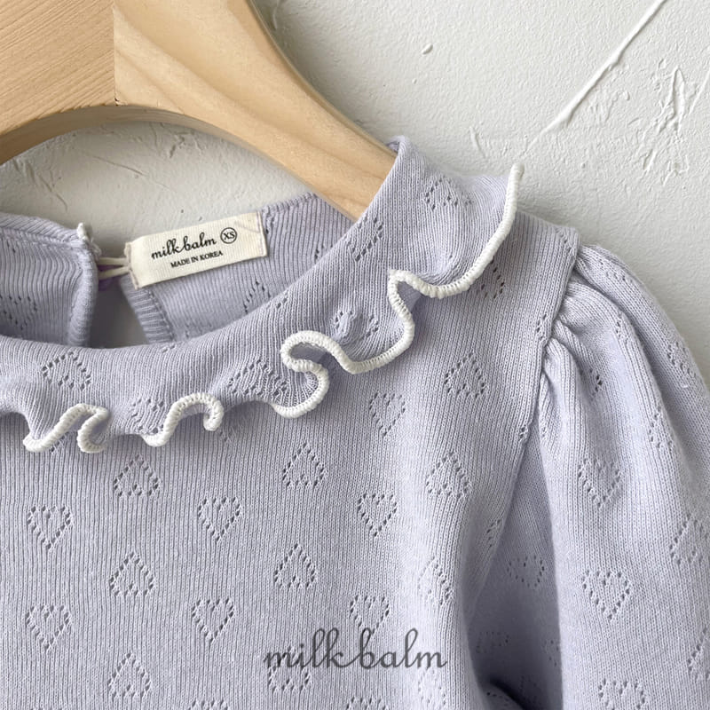 Milk Balm - Korean Children Fashion - #discoveringself - Milk Eyelet Tee - 8