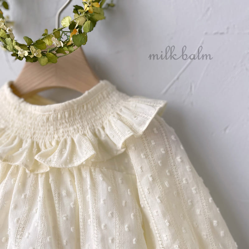 Milk Balm - Korean Children Fashion - #kidzfashiontrend - A Frill Blouse - 7