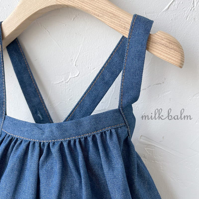 Milk Balm - Korean Children Fashion - #todddlerfashion - Swan Dungarees Skirt - 5