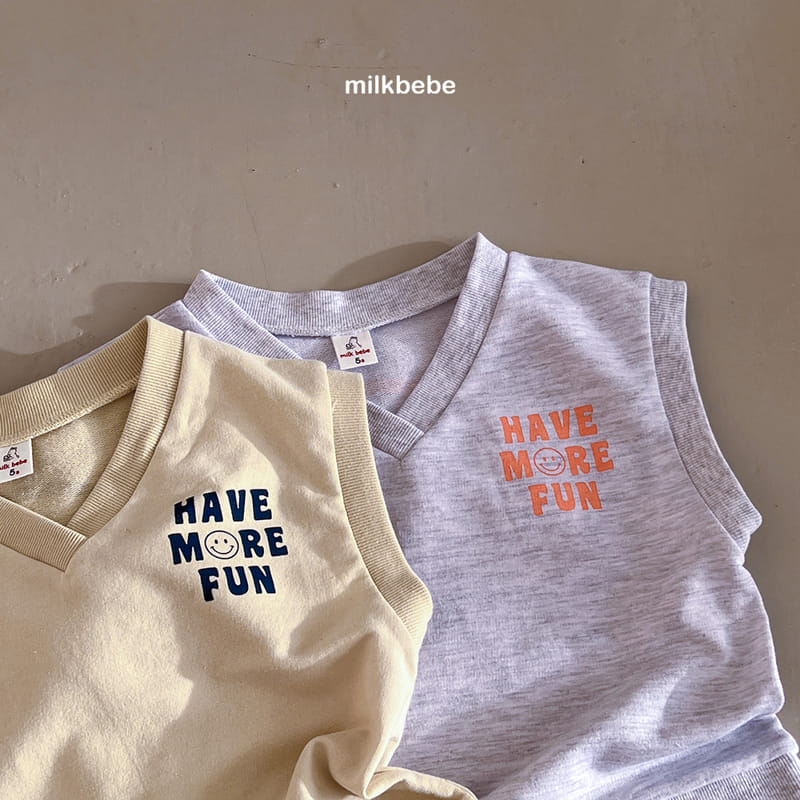 Milk Bebe - Korean Children Fashion - #discoveringself - Smile Vest