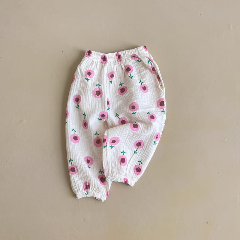 Milk Bebe - Korean Children Fashion - #discoveringself - Flower Pants - 3