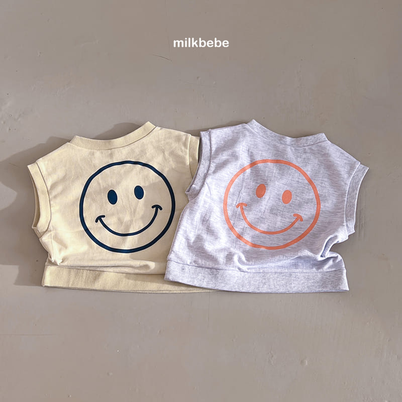 Milk Bebe - Korean Children Fashion - #fashionkids - Smile Vest - 2