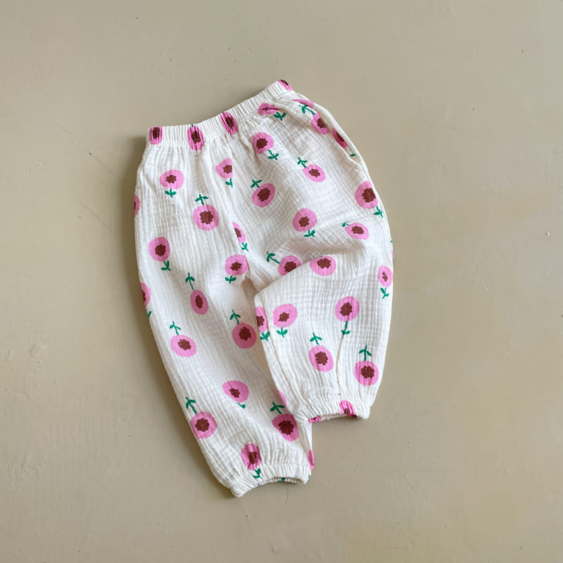 Milk Bebe - Korean Children Fashion - #discoveringself - Flower Pants - 4