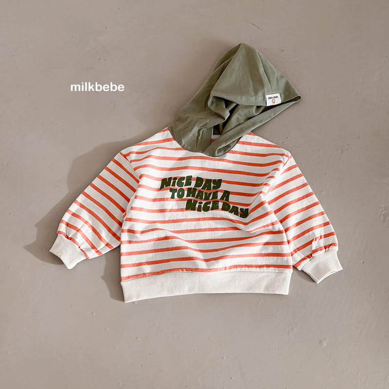 Milk Bebe - Korean Children Fashion - #kidsshorts - Nice Hoody Tee - 6