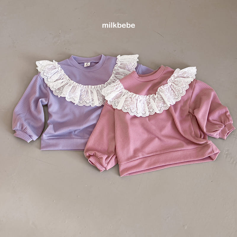 Milk Bebe - Korean Children Fashion - #kidsstore - Lace Tee