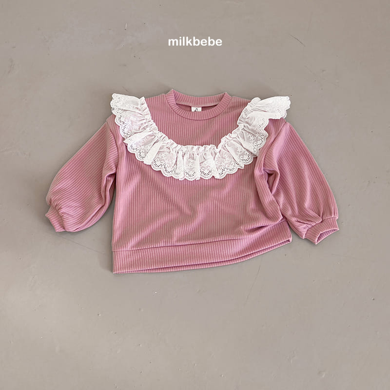 Milk Bebe - Korean Children Fashion - #magicofchildhood - Lace Tee - 5