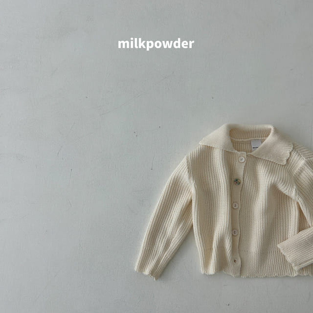 Milk Powder - Korean Children Fashion - #Kfashion4kids - Collar Knit Cardigan - 2