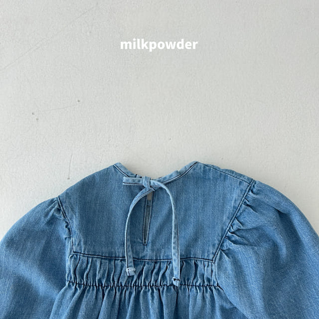 Milk Powder - Korean Children Fashion - #childofig - Indi Denim One-piece - 9