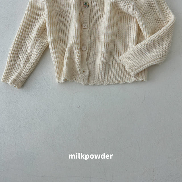 Milk Powder - Korean Children Fashion - #childofig - Collar Knit Cardigan - 8