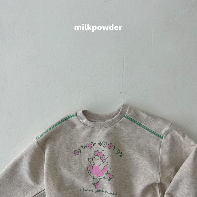 Milk Powder - Korean Children Fashion - #discoveringself - Rabbit Sweatshirt - 5