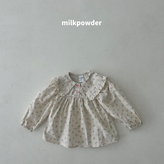 Milk Powder - Korean Children Fashion - #kidsshorts - Fla Blouse - 4