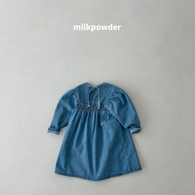 Milk Powder - Korean Children Fashion - #kidsstore - Indi Denim One-piece - 2