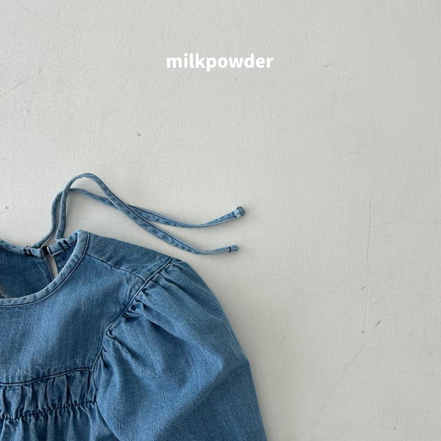Milk Powder - Korean Children Fashion - #magicofchildhood - Indi Denim One-piece - 6