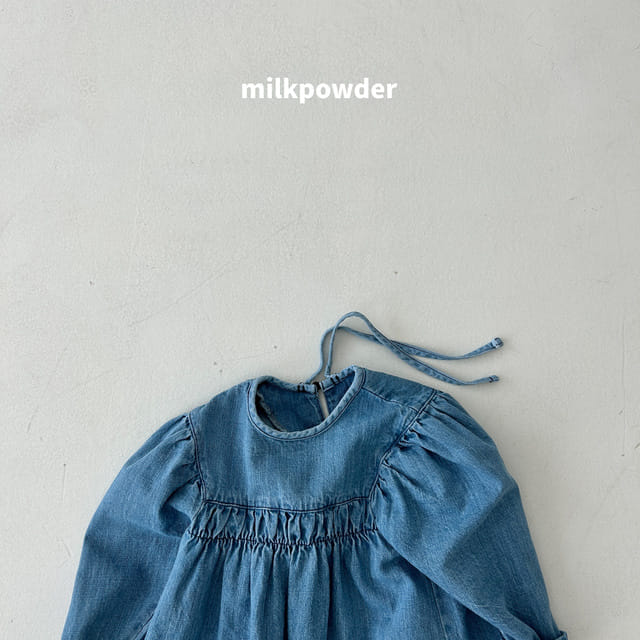 Milk Powder - Korean Children Fashion - #minifashionista - Indi Denim One-piece - 7