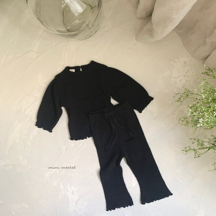 Mimi Market - Korean Baby Fashion - #babyoutfit - Honey Top Bottom Set - 2
