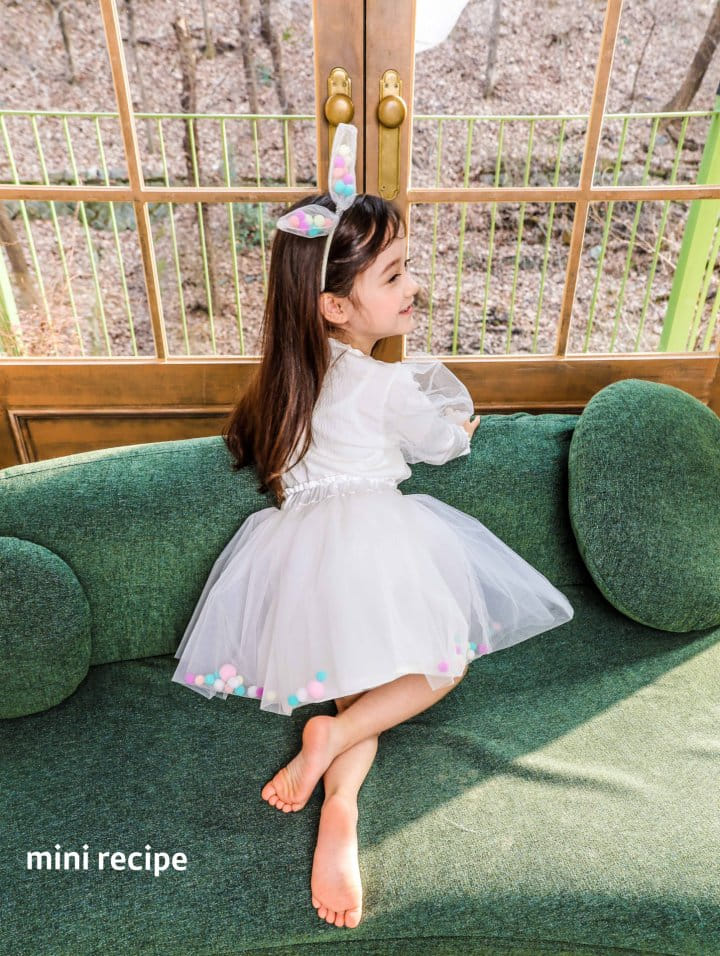 Mini Recipe - Korean Children Fashion - #toddlerclothing - Pong Pong Skirt - 6