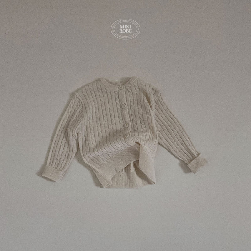 Mini Robe - Korean Baby Fashion - #babyboutiqueclothing - Bebe Twist Knit Cardigan - 2