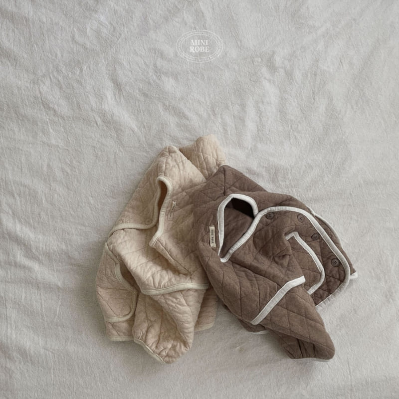 Mini Robe - Korean Baby Fashion - #babyclothing - Bebe Cocoa Quilting Jumper - 3