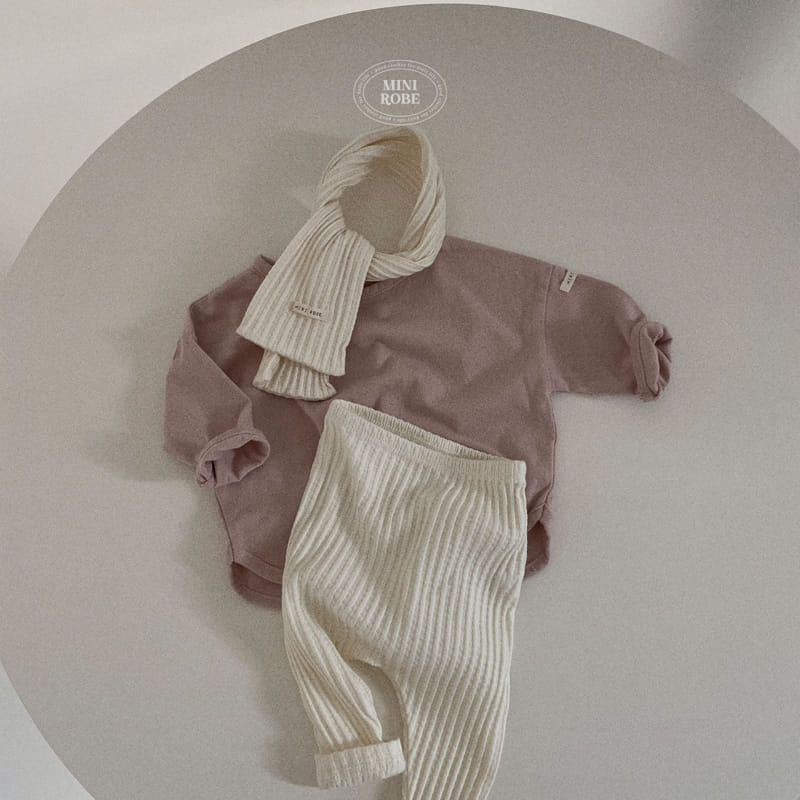 Mini Robe - Korean Baby Fashion - #babyclothing - Bebe Jacquared Leggings - 7