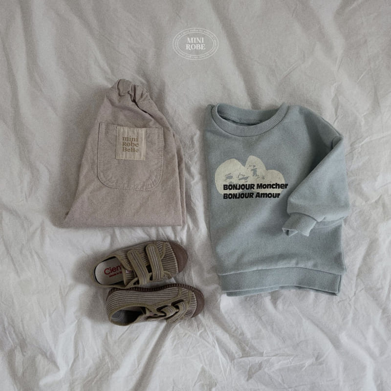 Mini Robe - Korean Baby Fashion - #babyfashion - Bebe Bonjour Sweatshirt - 7