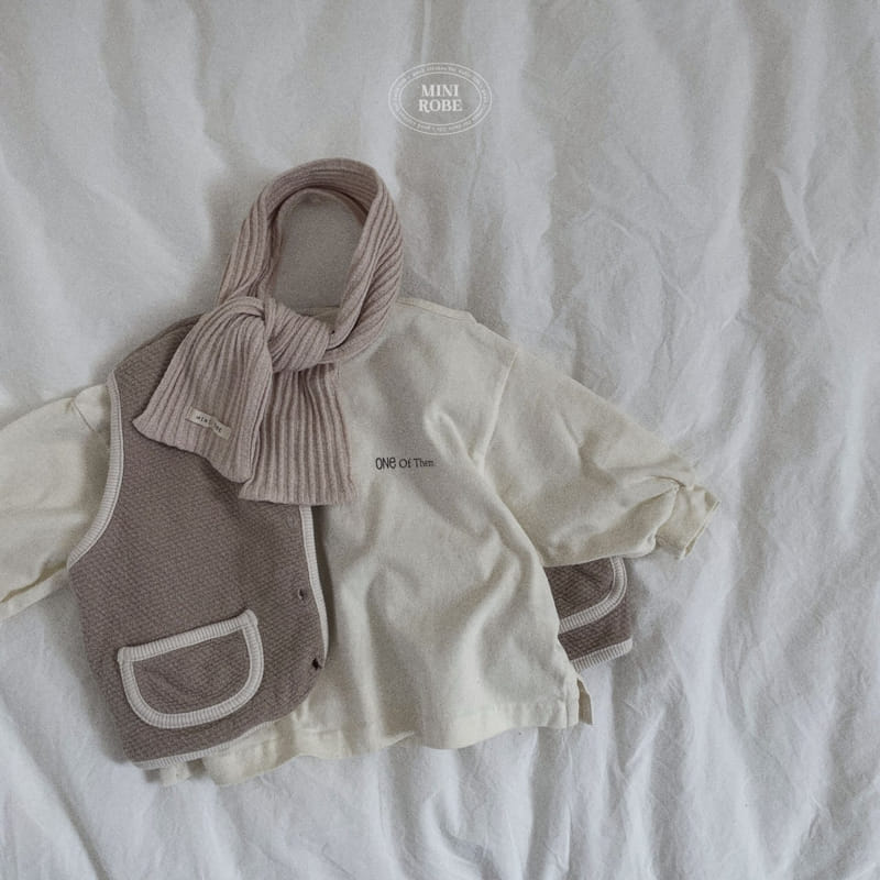 Mini Robe - Korean Baby Fashion - #babyfever - Bebe Waffle Hoody Tee - 11