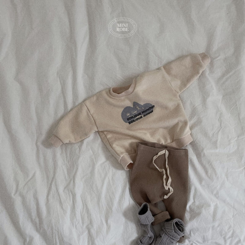Mini Robe - Korean Baby Fashion - #babyfever - Bebe Bonjour Sweatshirt - 8