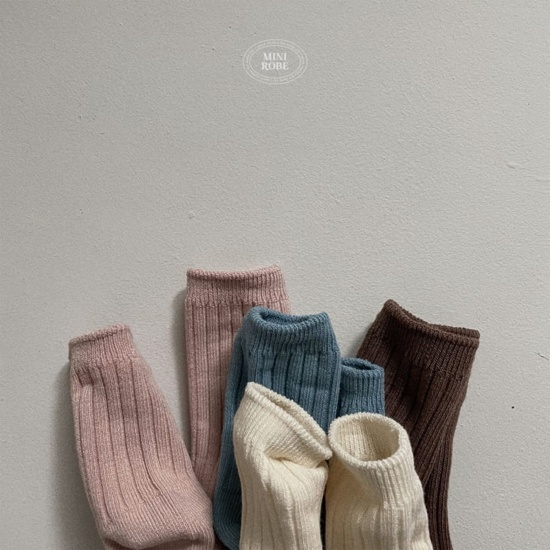 Mini Robe - Korean Baby Fashion - #babylifestyle - Warm Tone Socks - 2