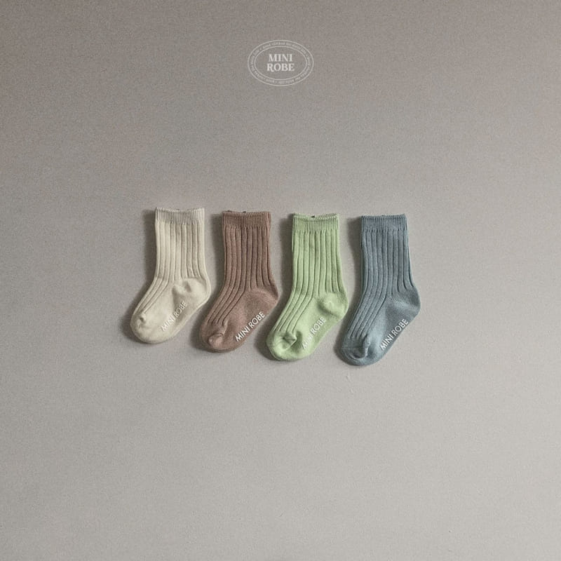 Mini Robe - Korean Baby Fashion - #babyoninstagram - Pastel Socks - 2