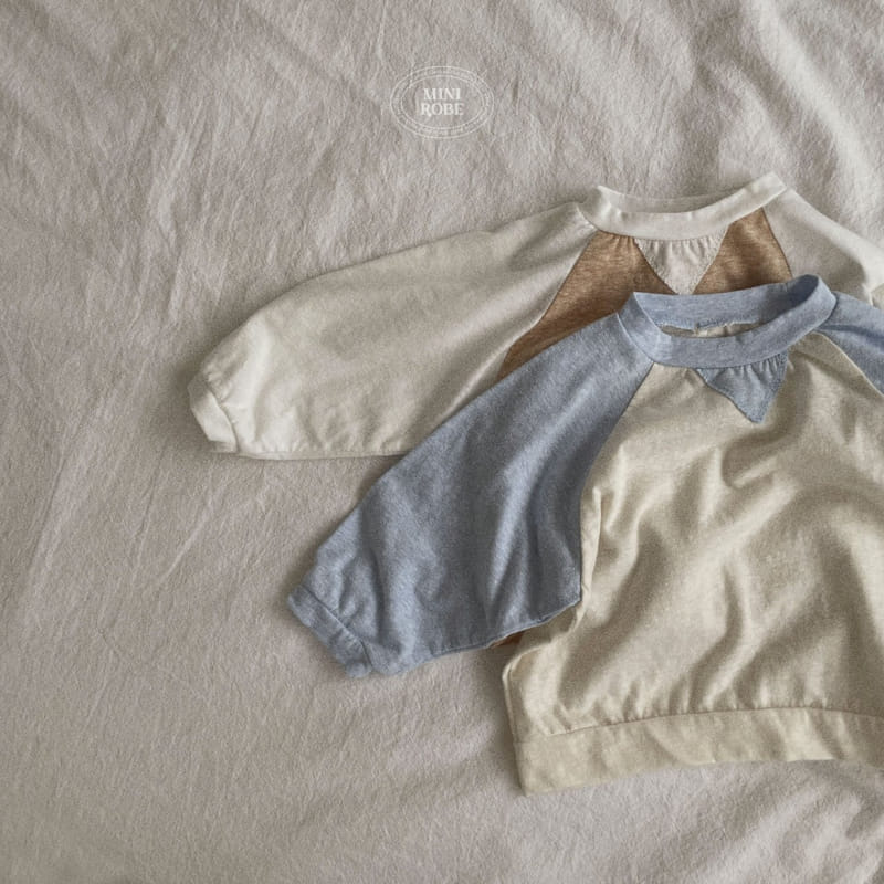Mini Robe - Korean Baby Fashion - #babyoutfit - Bebe Sponge Raglan Tee - 12