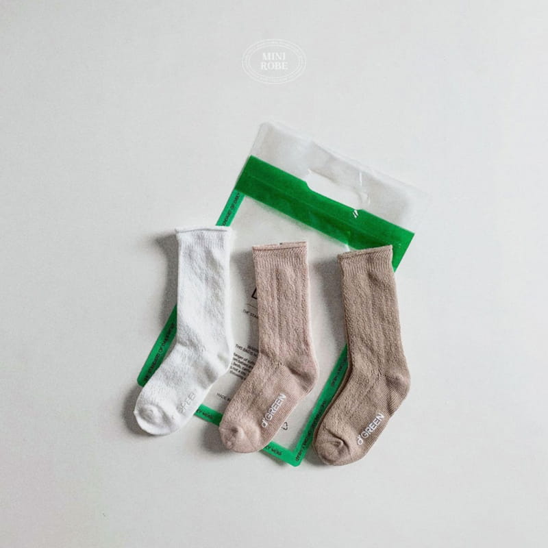 Mini Robe - Korean Baby Fashion - #babyoutfit - Floral Socks - 7