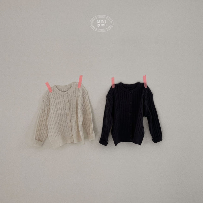 Mini Robe - Korean Baby Fashion - #babyoutfit - Bebe Twist Knit Cardigan - 11