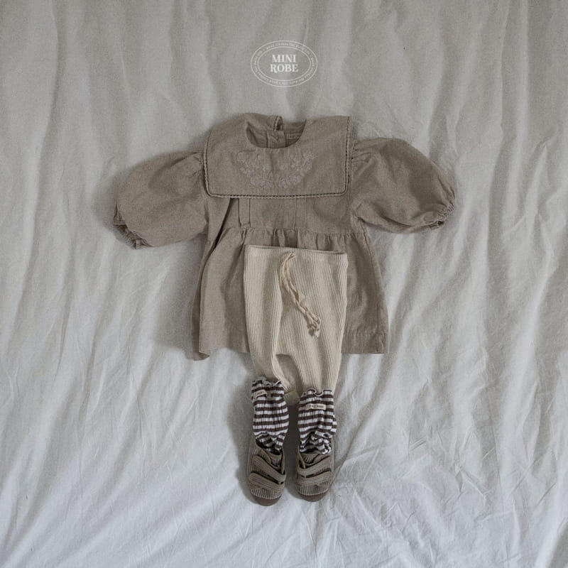 Mini Robe - Korean Baby Fashion - #babyoutfit - Bebe Sailor One-piece - 7