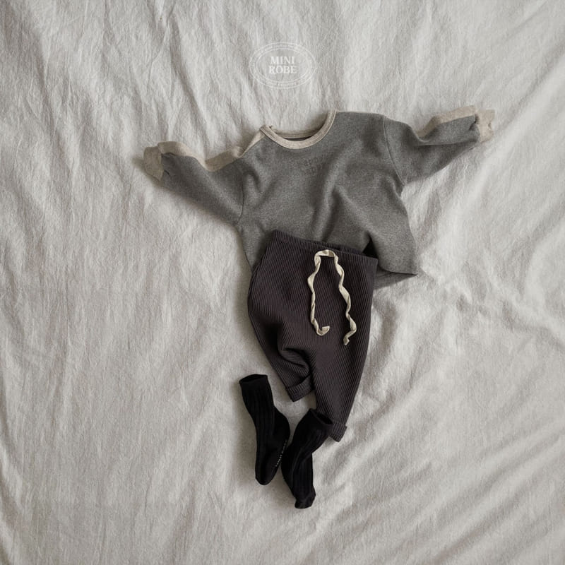 Mini Robe - Korean Baby Fashion - #babyoutfit - Bebe Line Tee - 4