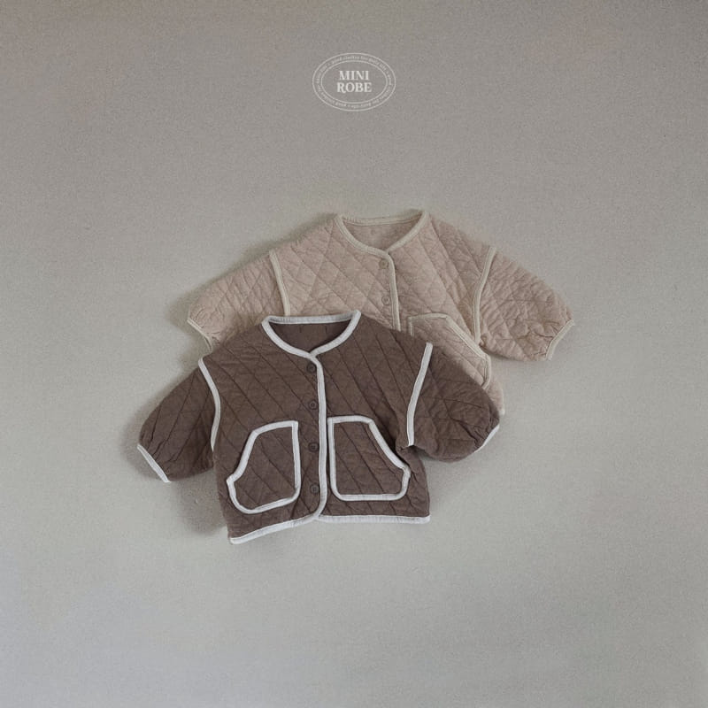 Mini Robe - Korean Baby Fashion - #babywear - Bebe Cocoa Quilting Jumper - 12