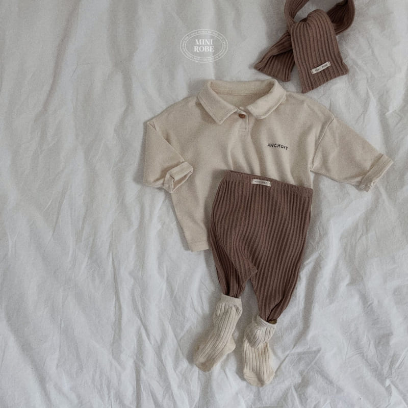 Mini Robe - Korean Baby Fashion - #babywear - Bebe Enco Collar Tee - 7