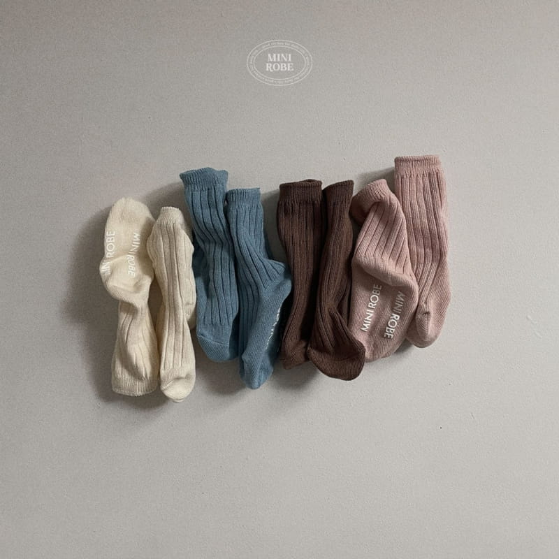 Mini Robe - Korean Baby Fashion - #babywear - Warm Tone Socks - 7