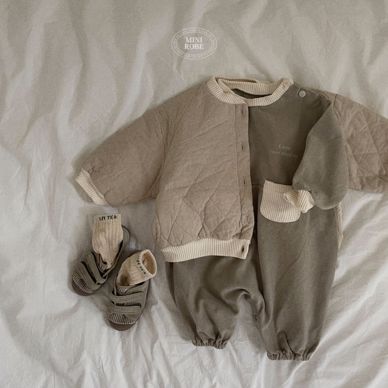 Mini Robe - Korean Baby Fashion - #babywear - Bebe Pping Quilting Jumper - 11