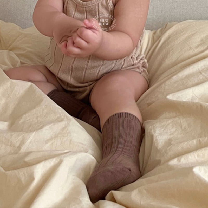 Mini Robe - Korean Baby Fashion - #onlinebabyboutique - Retro Socks - 9