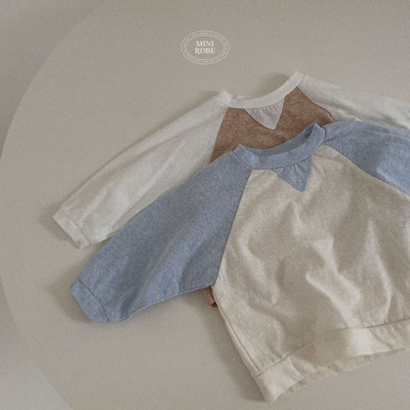 Mini Robe - Korean Baby Fashion - #onlinebabyshop - Bebe Sponge Raglan Tee