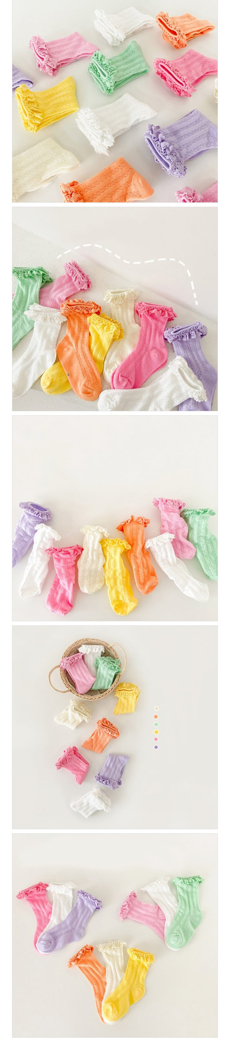 Miso - Korean Children Fashion - #discoveringself - Sugar Lace Socks Set - 2